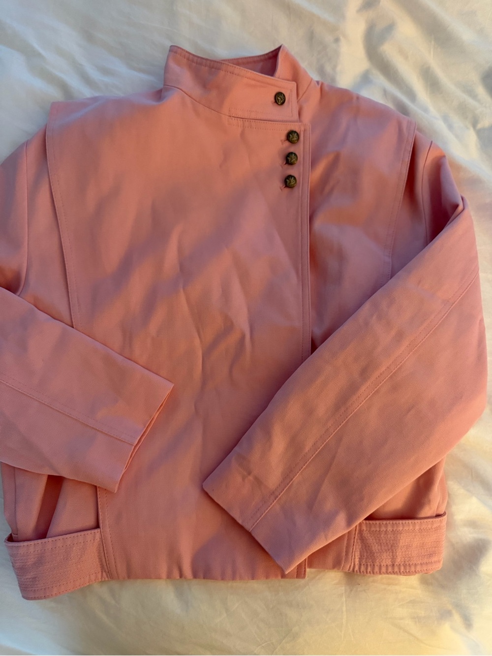 Zara Pink Stand-Collar Jacket